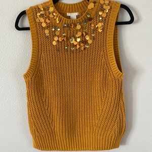 H&M Bedazzled Sweater Vest